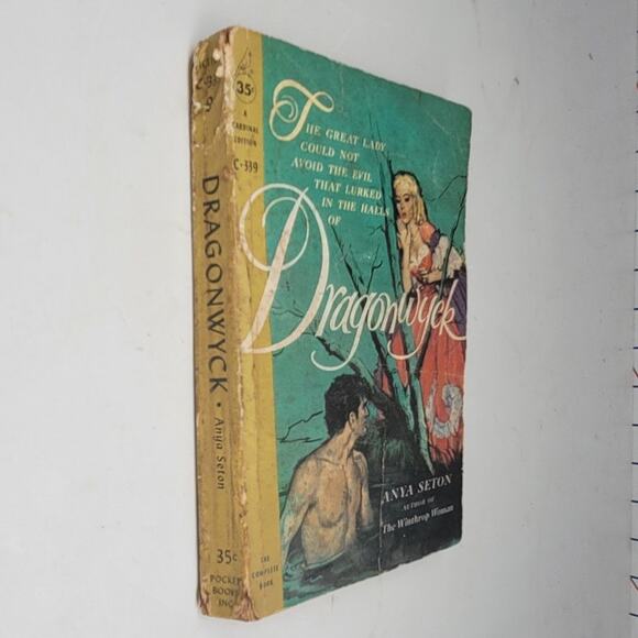Dragonwyck Anya Seton 1959 Cardinal Vintage Gothic Romance Paperback‎ Novel Rare - Picture 4 of 10